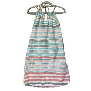Tommy Bahama Women's Maxi Dress Sz S/P Sleeveless Sundress Linen Striped EUC